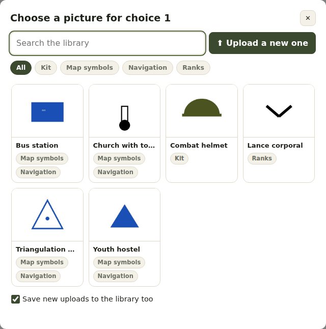 Choosing a picture